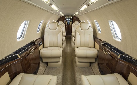 Citation Sovereign+ interior