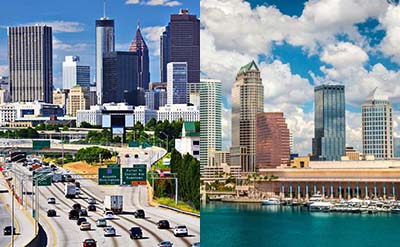 Atlanta and Tampa Charter Flights private jet charter