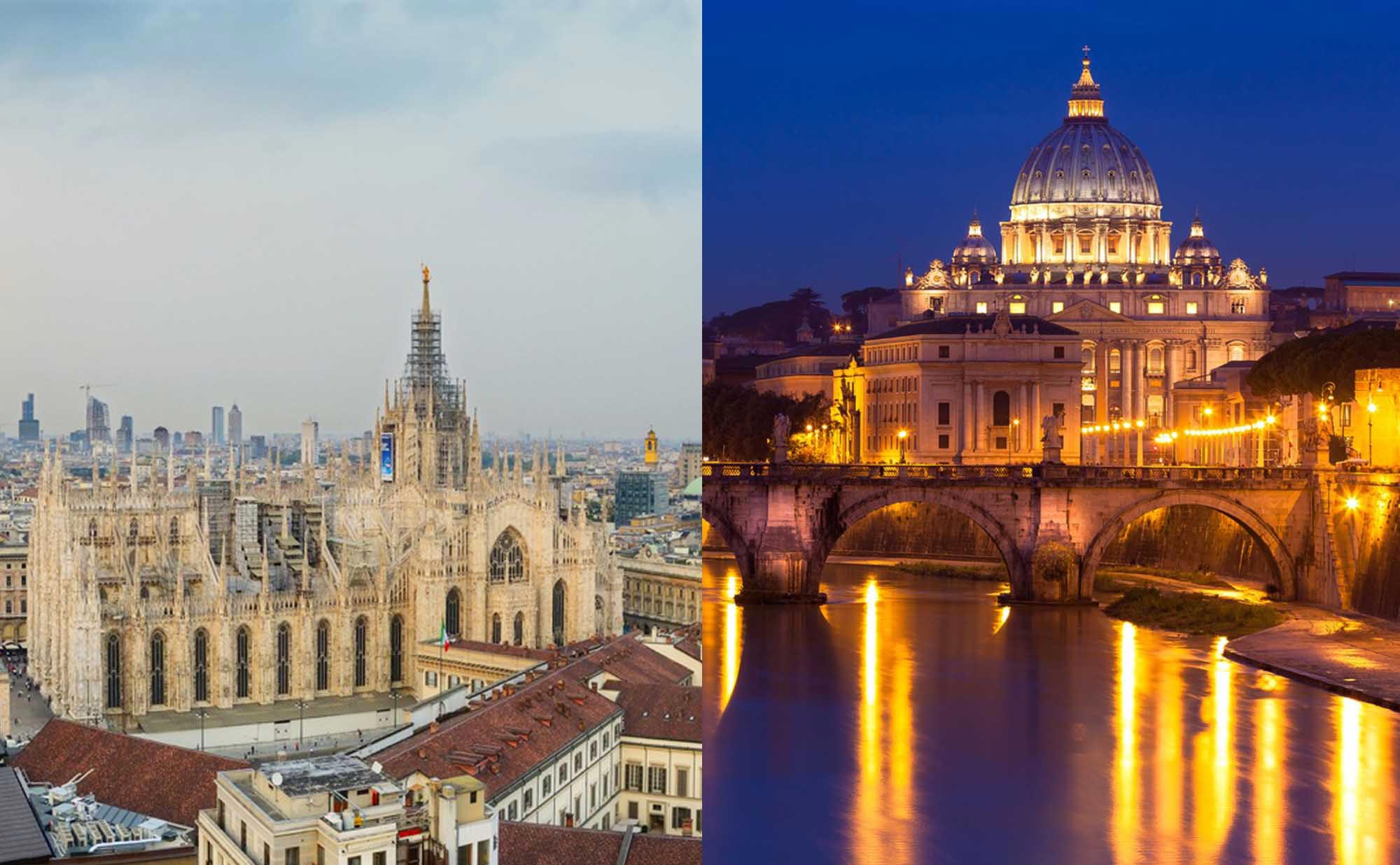 Milan and Rome Charter Flights private jet charter