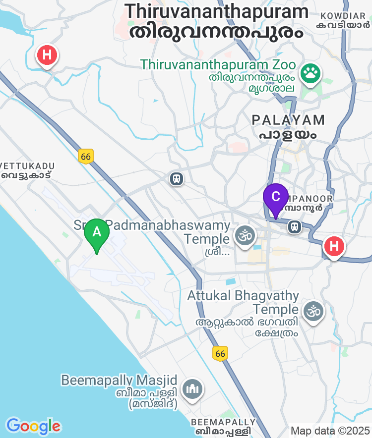 Thiruvananthapuram Available Airport Options