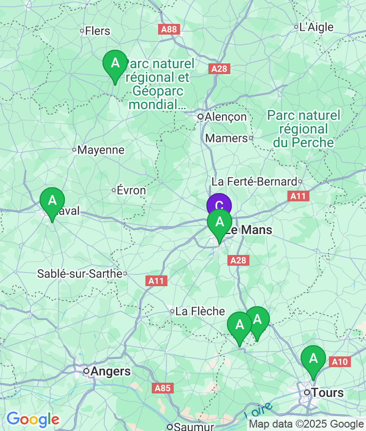 Le Mans Available Airport Options