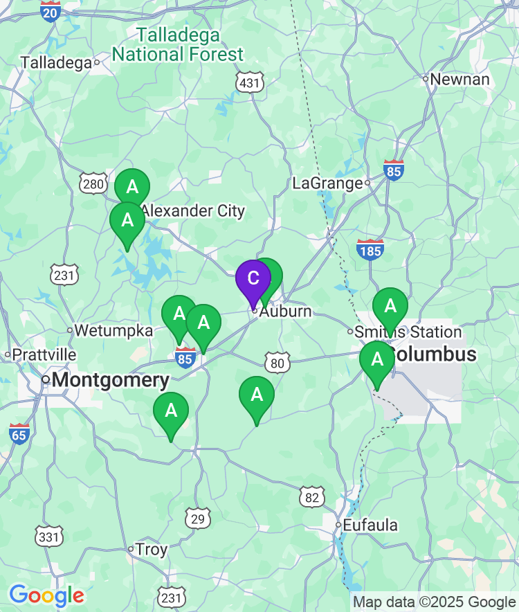 Auburn Available Airport Options