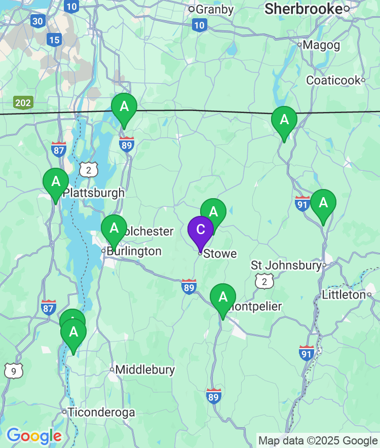 Stowe Available Airport Options