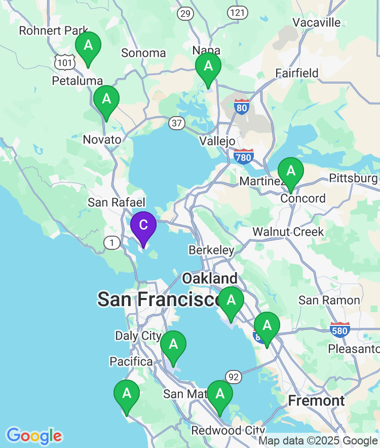 Tiburon Available Airport Options