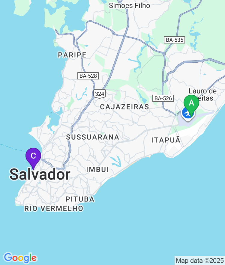 Salvador Available Airport Options